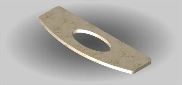 Finished benchtop edge